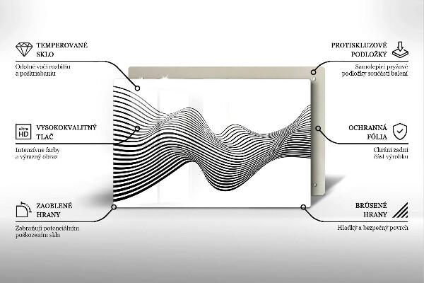 Copri piano cottura Astrazione lineare