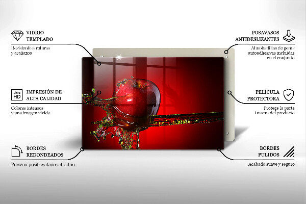 Copri piano cottura Frutta di mela in acqua