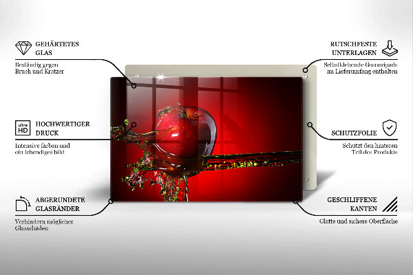 Copri piano cottura Frutta di mela in acqua