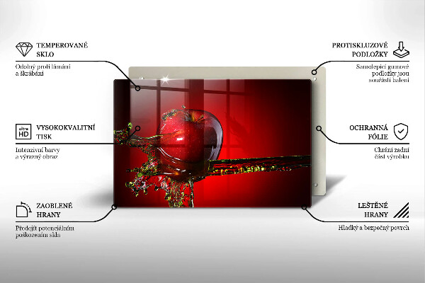 Copri piano cottura Frutta di mela in acqua