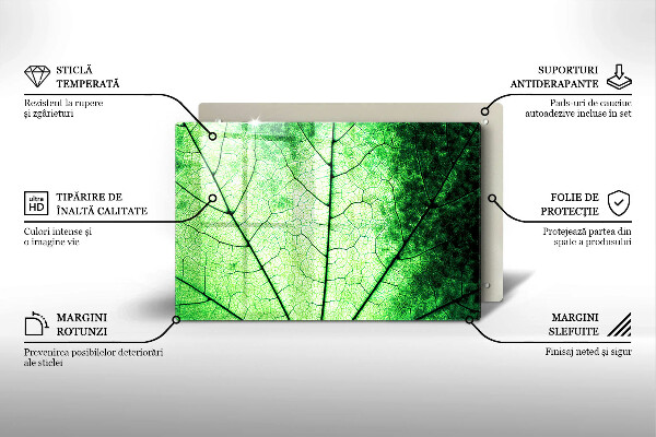 Copri piano cottura Foglia venata decorativa