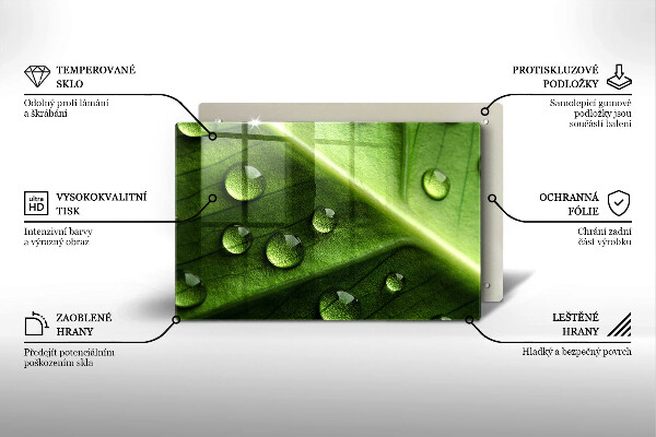Copri piano cottura Rugiada e foglia della natura