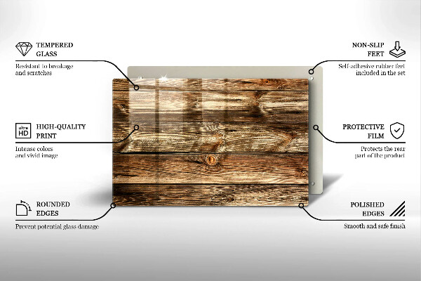 Copri piano cottura Struttura della plancia di legno