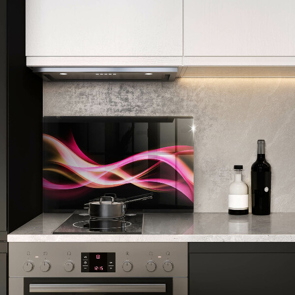 Copri piano cottura Fumo al neon astratto