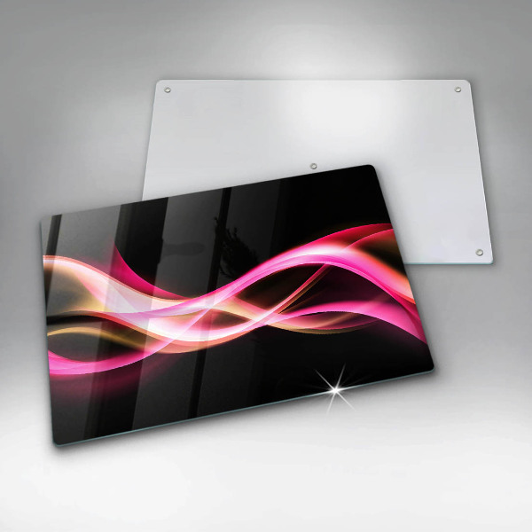 Copri piano cottura Fumo al neon astratto