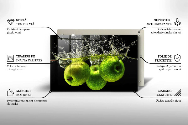 Copri piano cottura Mele verdi e acqua