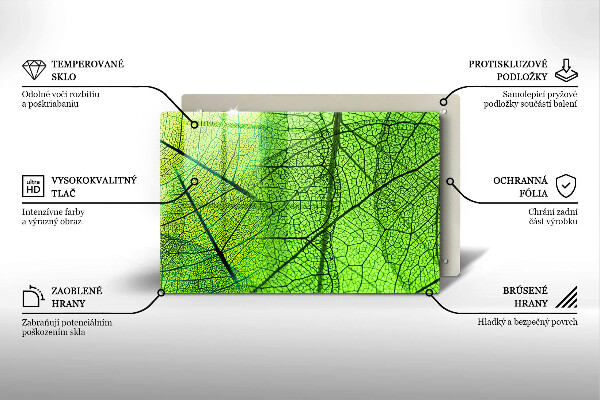 Copri piano cottura Vene delle foglie naturali