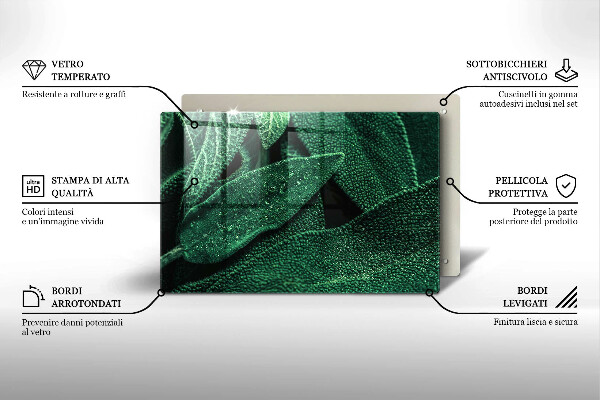 Copri piano cottura Le foglie della pianta