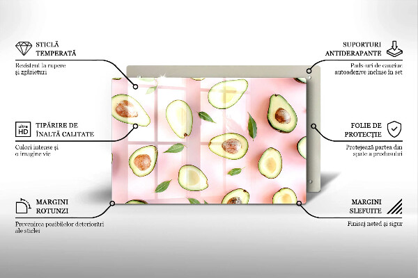 Copri piano cottura Modello di avocado