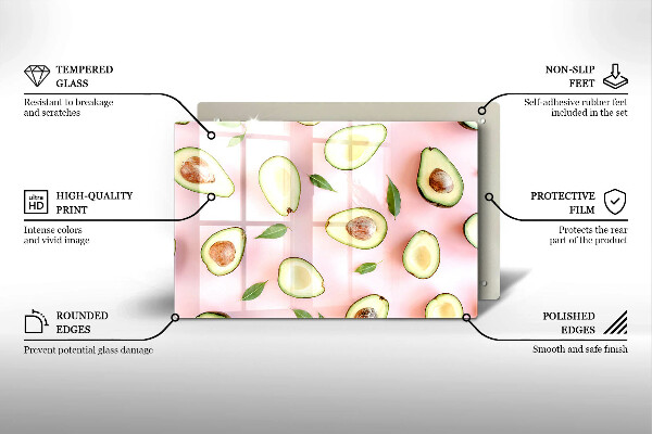 Copri piano cottura Modello di avocado