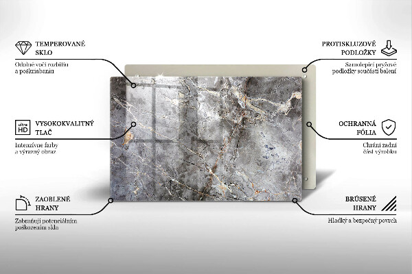 Copri piano cottura Trama di pietra