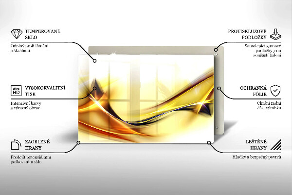 Copri piano cottura Linee astratte di luce
