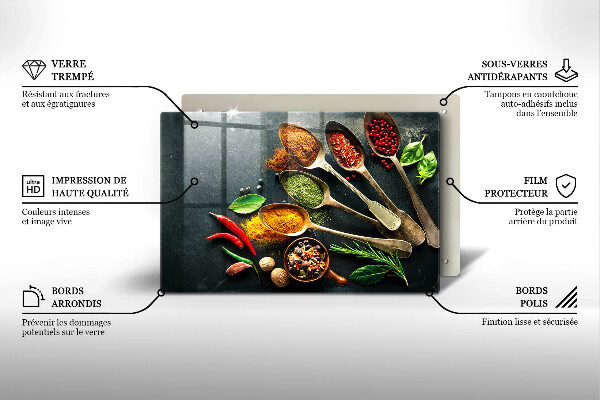 Protezione piano cottura Cucchiai da cucina di spezie
