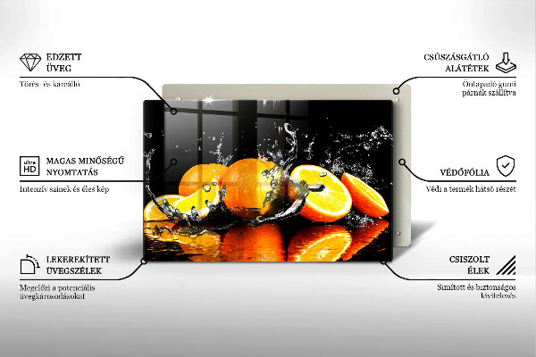 Protezione piano cottura Succoso frutto arancione