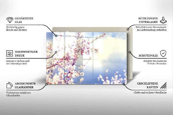Protezione piano induzione Albero fiorito
