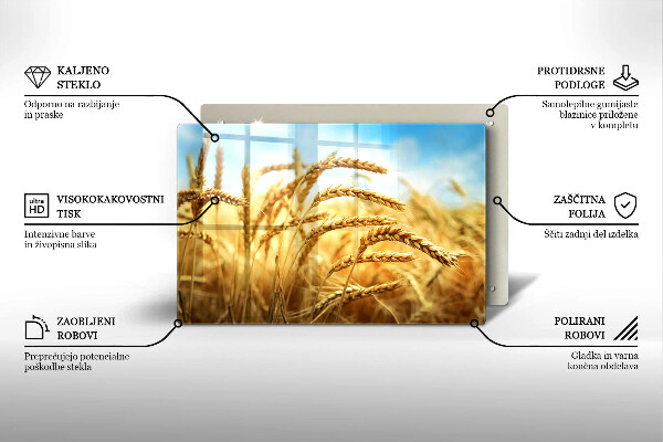 Protezione piano induzione Spighe di cereali nel campo