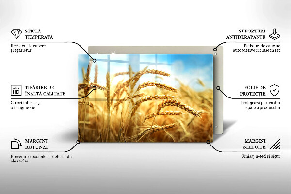 Protezione piano induzione Spighe di cereali nel campo