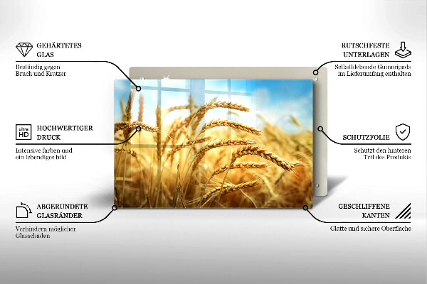 Protezione piano induzione Spighe di cereali nel campo