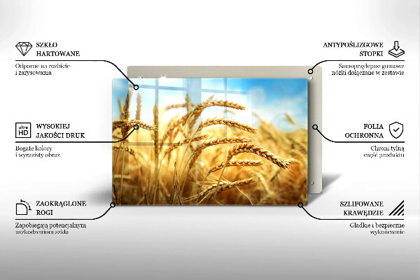 Protezione piano induzione Spighe di cereali nel campo
