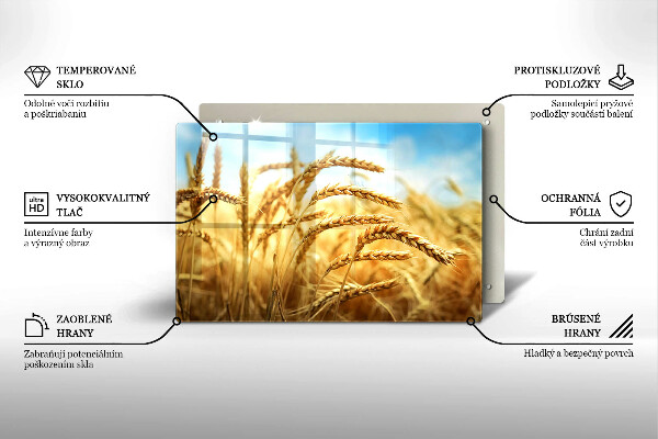 Protezione piano induzione Spighe di cereali nel campo