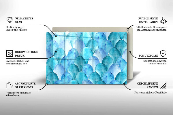 Protezione piano induzione Scaglie di acquerello
