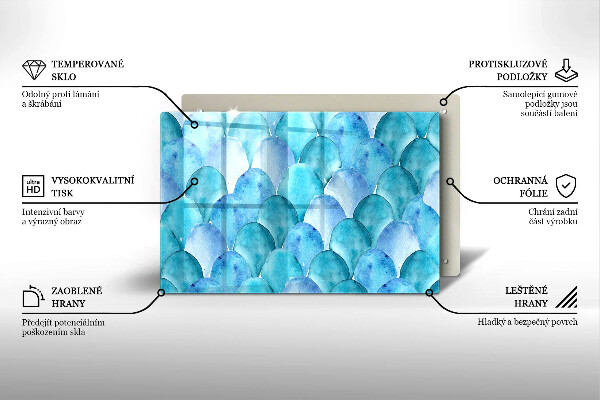 Protezione piano induzione Scaglie di acquerello
