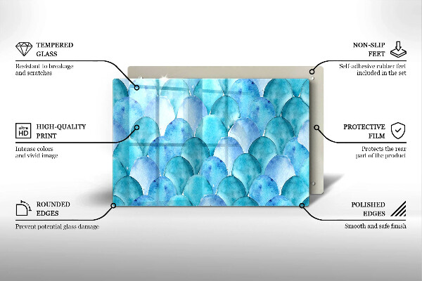 Protezione piano induzione Scaglie di acquerello