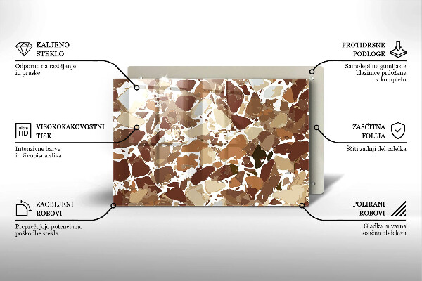 Protezione piano cottura Macchie decorative per pietra