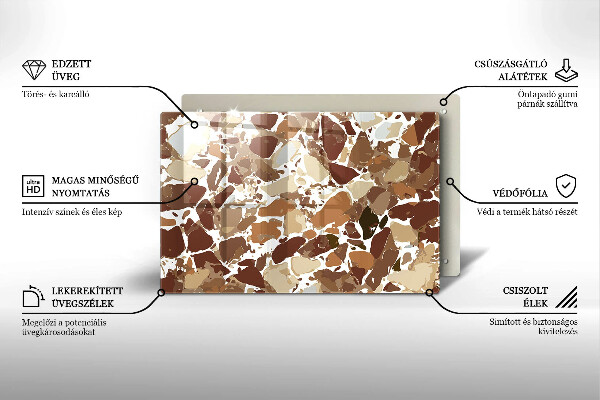 Protezione piano cottura Macchie decorative per pietra