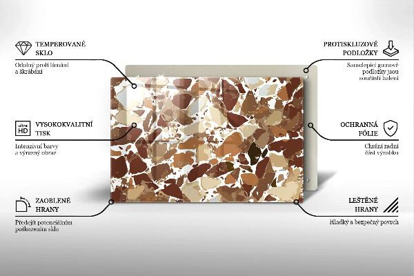 Protezione piano cottura Macchie decorative per pietra