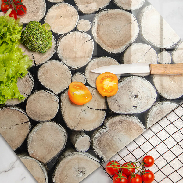 Copri piano cottura Tronchi d'albero in legno