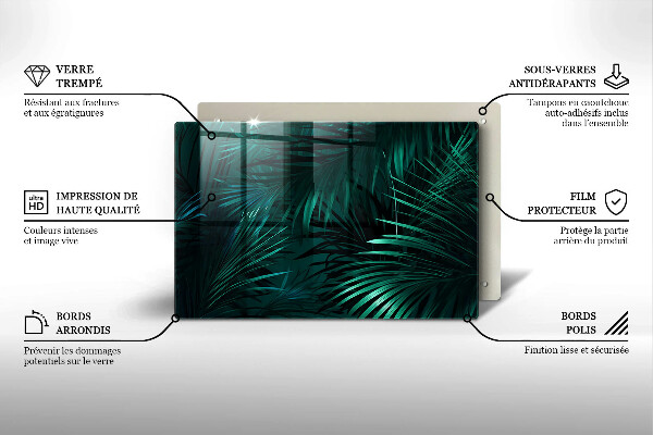 Copri piano cottura Foglie selvagge della giungla