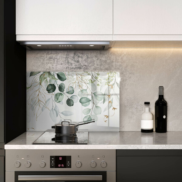 Protezione piano cottura Piante dipinte