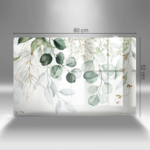 Protezione piano cottura Piante dipinte