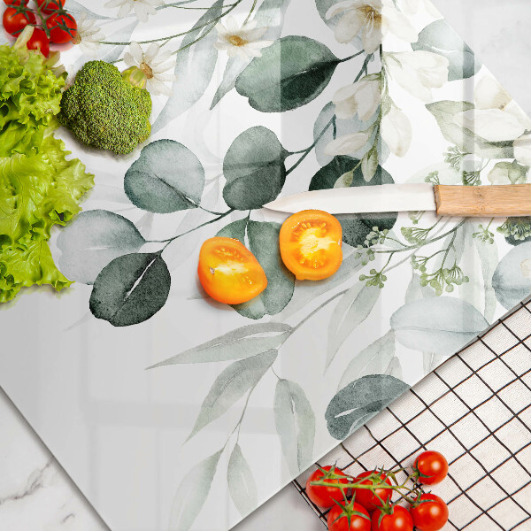 Copri piano cottura Piante ad acquerello