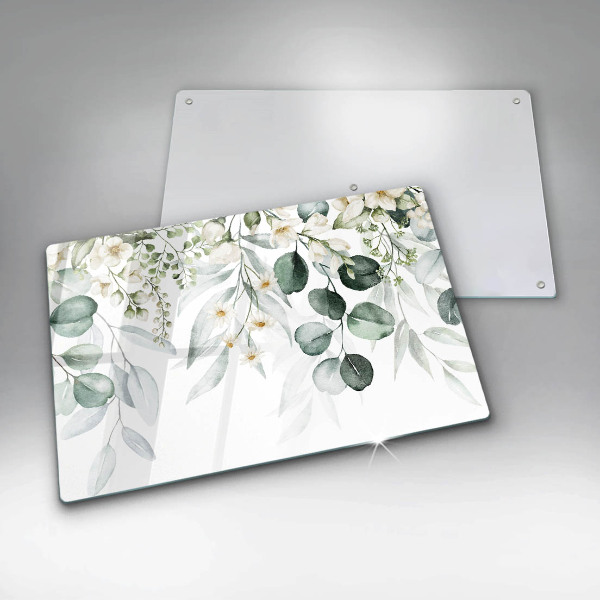 Copri piano cottura Piante ad acquerello