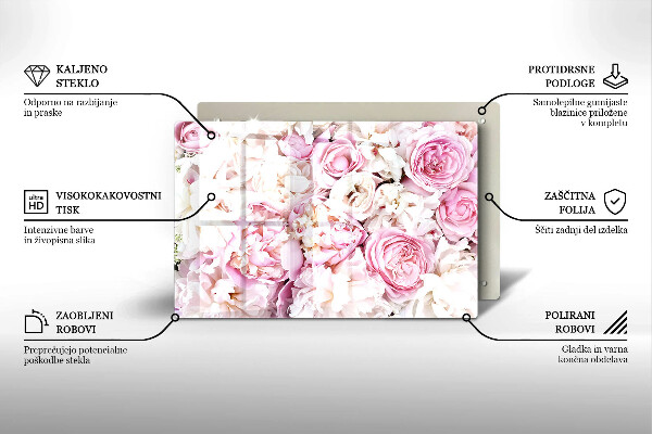 Protezione piano induzione Mazzo di peonia