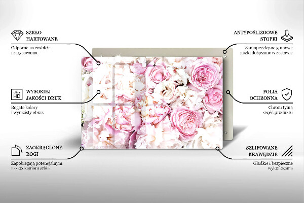 Protezione piano induzione Mazzo di peonia