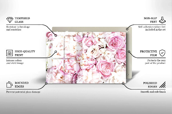 Protezione piano induzione Mazzo di peonia