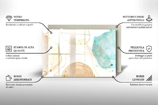 Protezione piano induzione Forme boho luminose