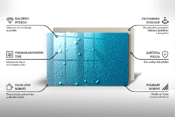 Protezione piano induzione Gocce d'acqua