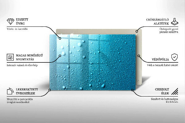 Protezione piano induzione Gocce d'acqua