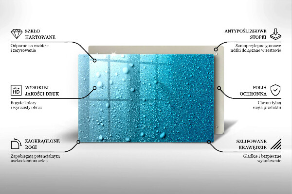Protezione piano induzione Gocce d'acqua