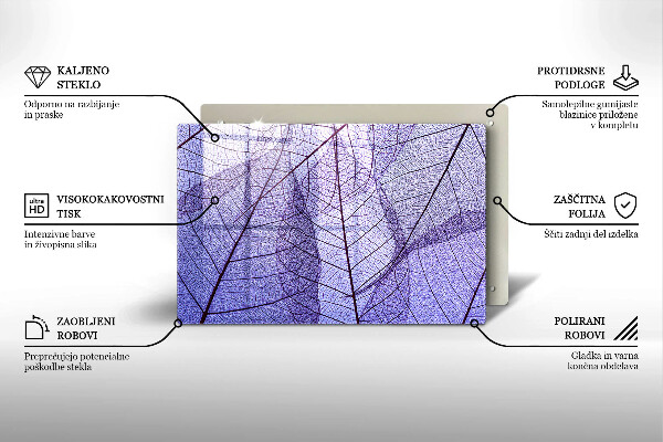 Protezione piano induzione Foglie con venature