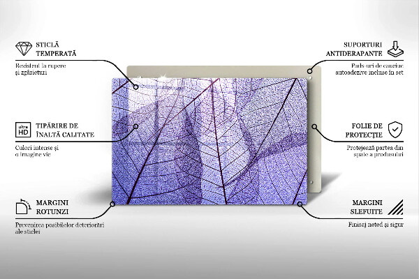 Protezione piano induzione Foglie con venature