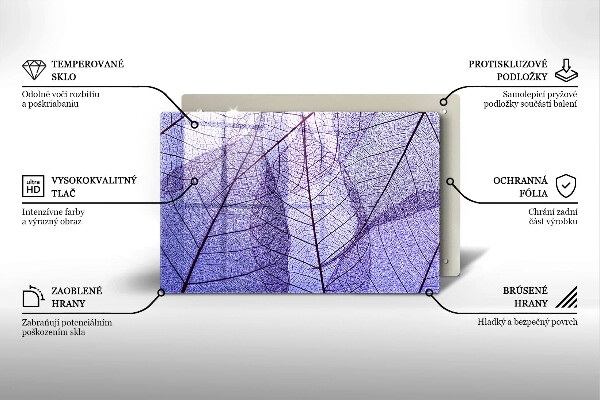 Protezione piano induzione Foglie con venature