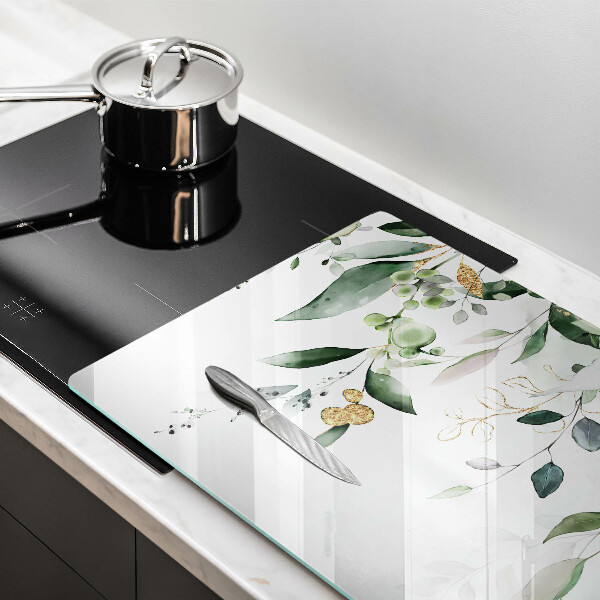 Protezione piano induzione Foglie ad acquerello