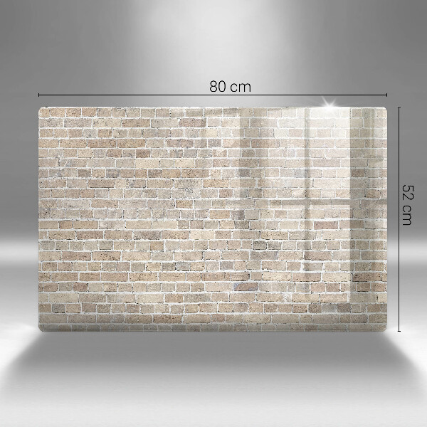 Copri piano cottura Muro di mattoni luminosi