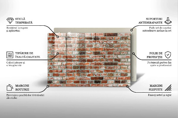 Copri piano cottura Vecchio muro di mattoni