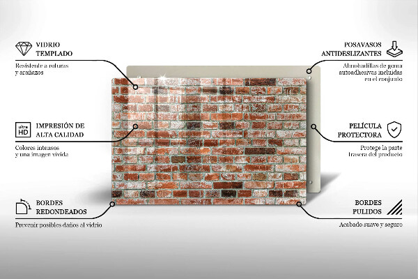Copri piano cottura Vecchio muro di mattoni